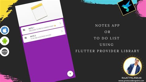Notes App To Do List App In Flutter Using Provider