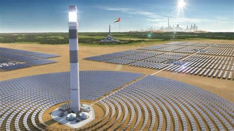 Worlds Tallest Concentrated Solar Power Tower Completed In Dubai