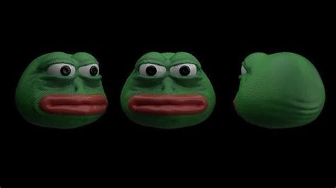 3d Model Pepe The Frog Vr Ar Low Poly Cgtrader