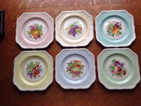 6 Johnson Brothers Pastel Fruit Patterned Salad Plates 7½ 6000 At