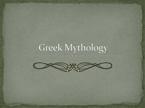 Ppt Greek Mythology Powerpoint Presentation Free Download Id2032314