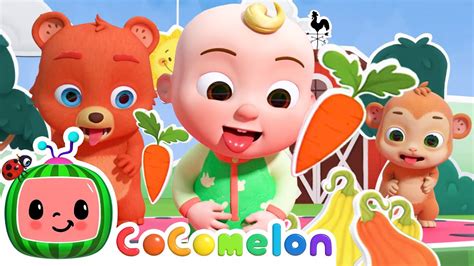 Yes Yes Vegetables With Baby Animals Cocomelon Nursery Rhymes