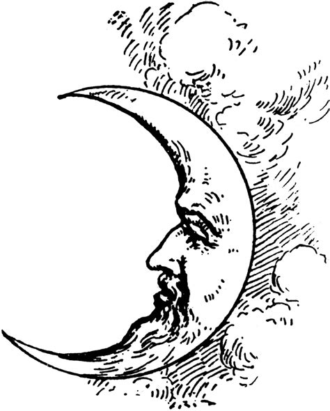 Fairies And Crescent Moon Crescent Moon Face By Carlos Moon Drawing