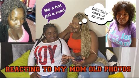 Reacting To My Mom Old Photos She Was In Her Feelings Reacting To Miss Joy Old Photos Youtube