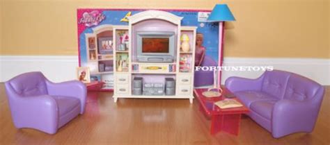 Gloria My Fancy Life Living Room Play Set 24012 Purple Doll House