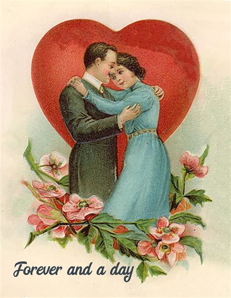 Anniversary Card Vintage Antique Card For Couple Happy Etsy