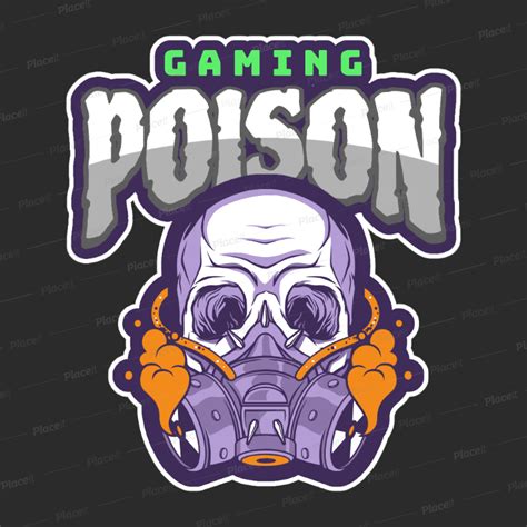 Placeit Gaming Logo Maker Featuring A Skull With A Gas Mask In 2020