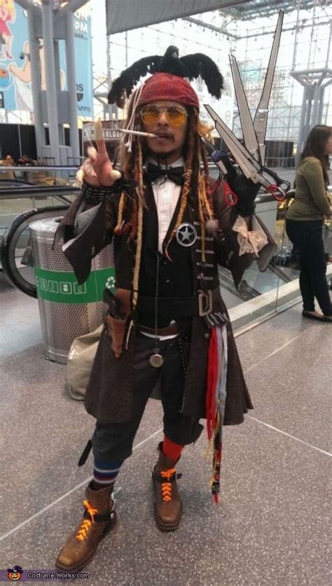 mashed up johnny depp characters halloween costume contest at costume 3 person