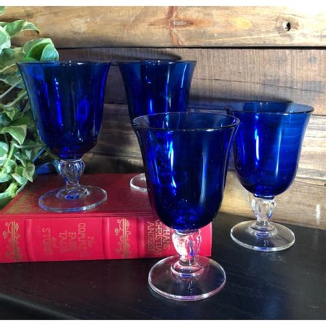 Vintage Contemporary Sapphire Royal Cobalt Blue Cristal Darques