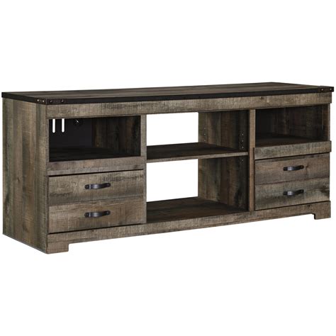 Signature Design By Ashley Trinell W446 68 Rustic Large Tv Stand With
