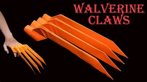 How To Make Wolverine Claws Origami Wolverine Claws Weapon Easy