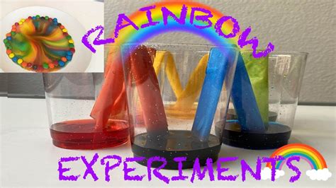 Fun Diy Rainbow Experiments Easy Colorful Science Youtube