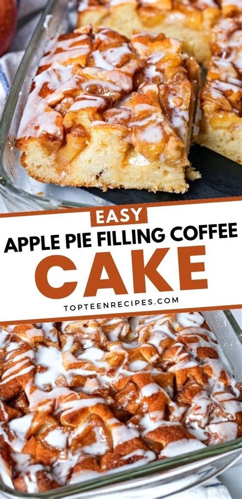 Easy Apple Pie Filling Coffee Cake Recipe Coffee Cake Brunch Cake
