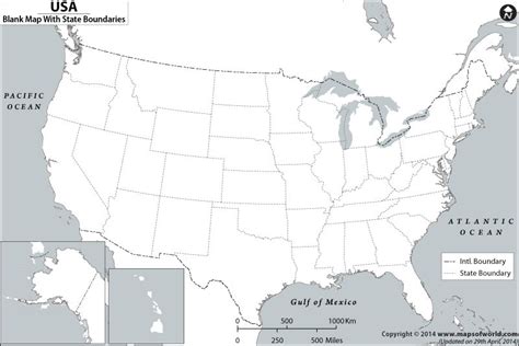 Us And Canada Map Blank Printable Map Of The United States And Canada