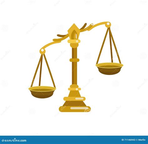 Scales Of Justice Is An Illustration Stock Vector Illustration Of