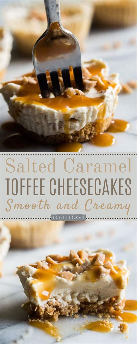 Stir ground cookies, butter, and sugar in medium bowl until moist clumps form. SALTED CARAMEL TOFFEE CHEESECAKE - delish28