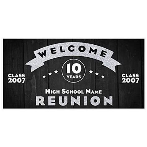 High School Class Reunion Custom Anniversary Party Banner Any Year