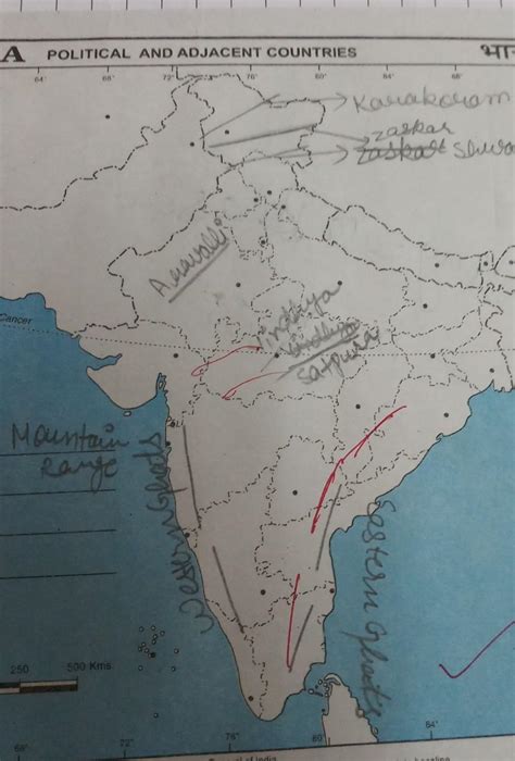 Vindhya Range On Map Of India Map Of India Vindhya Mountains Maps