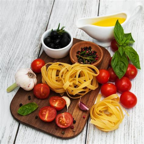 Premium Photo Italian Food Ingredients