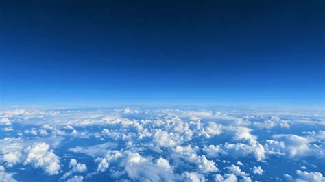Desktop Wallpaper Blue Sky Above Clouds Hd Image