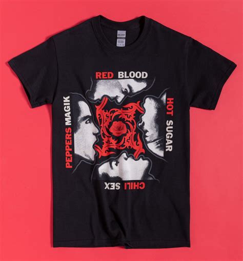 Black Red Hot Chili Peppers Blood Sugar Sex Magik T Shirt
