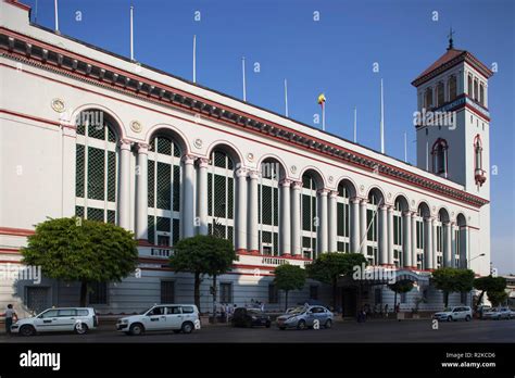 Myanma Port Authority Building Pansodan Street Yangon Myanmar Asia