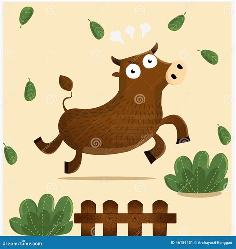 Angry Ox Stock Illustration Illustration Of Relax Enjoy 46159451