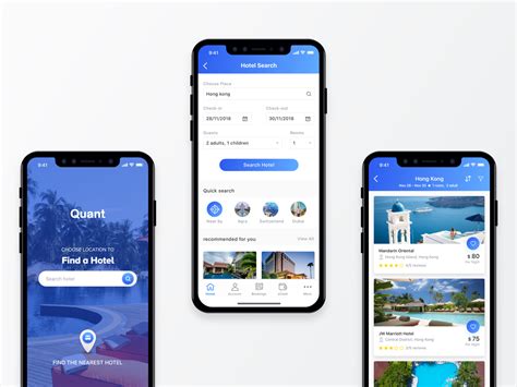 Quant Hotels Booking App Hotel Booking App Booking App Mobile App