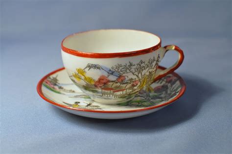Vintage Japanese Hand Painted Kutani Tea Set Dsc00329 By