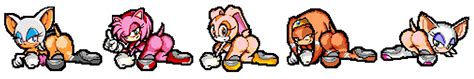Rule 34 5girls Amy Rose Animated Ass Ass Shake Cream The Rabbit Female Female Only Furry