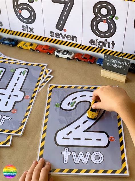 Using Cars To Teach Correct Number Formation Math Activities