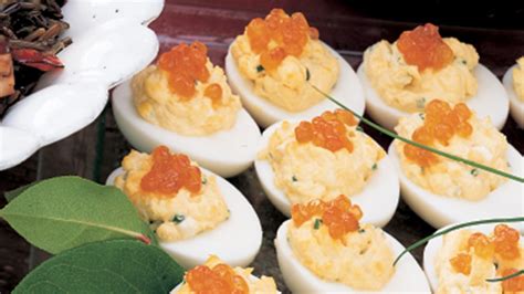 Salmon roe is a delightful treat if prepared the right way. Deviled Eggs with Sour Cream, Chives, and Salmon Roe ...
