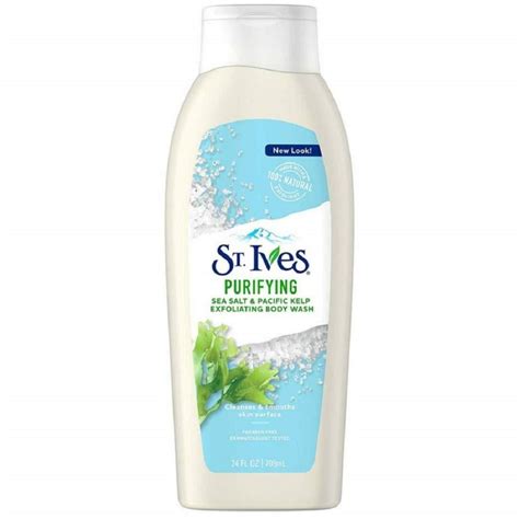 St Ives Purifying Sea Salt And Pacific Kelp Exfoliating Body Wash 24 Oz