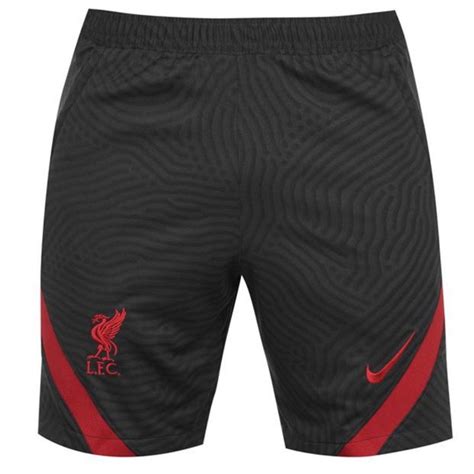 Official Nike Liverpool Dark Grey Strike Knit Training Shorts 202021