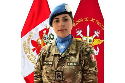 Suboficial Del Ejército Será La Primera Peruana En Misión De Paz De La Onu En El Líbano