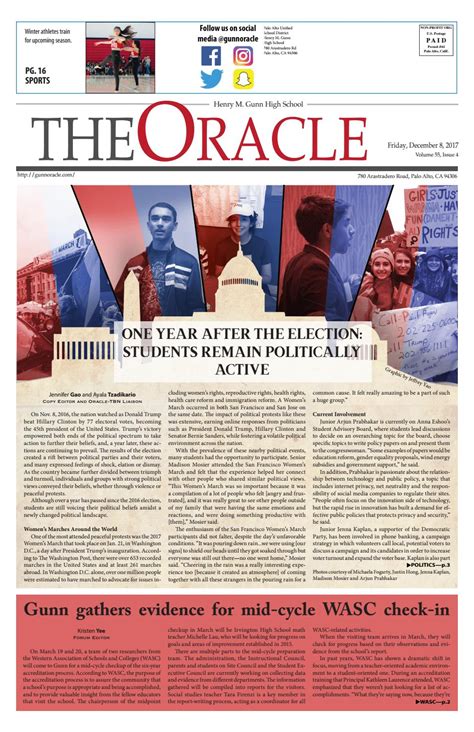 The Oracle December 2017 By The Oracle Issuu