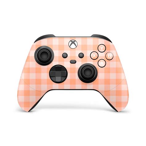 Plaid Peach Xbox Series Controller Skin Ko Custom Creations