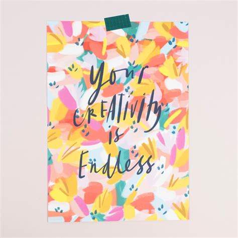 Your Creativity Is Endless A4 Print Letterbox Lane