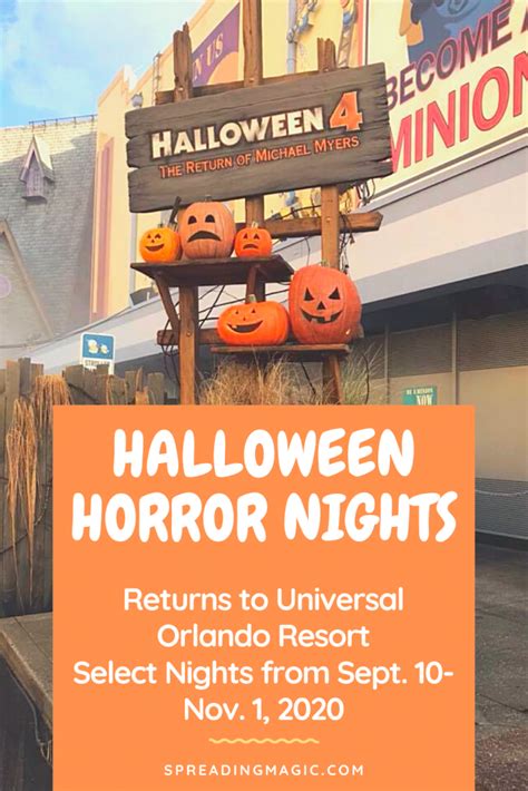 Halloween Horror Nights 2020 Returns To Universal Sept 10 Nov 1