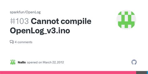 Cannot Compile Openlog V Ino Issue Sparkfun Openlog Github