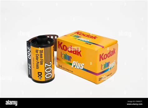A Roll Of 35mm Kodak Color Film With Its Box Packaging Stock Photo Alamy