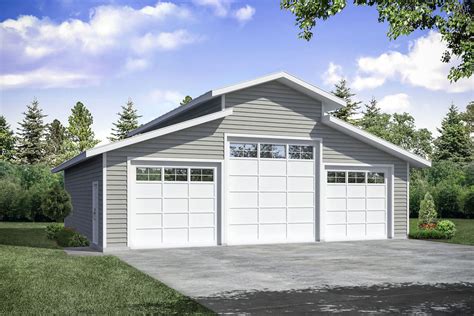 Detached Garage With 3 Bays 72991da Architectural Designs House Plans