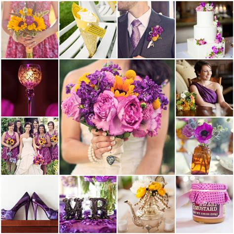 Pink Purple And Golden Yellow Wedding The Blushing Bride