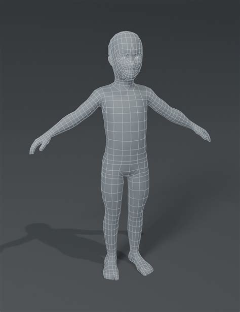 Artstation Human Body Base Mesh 10 3d Models Pack Game Assets