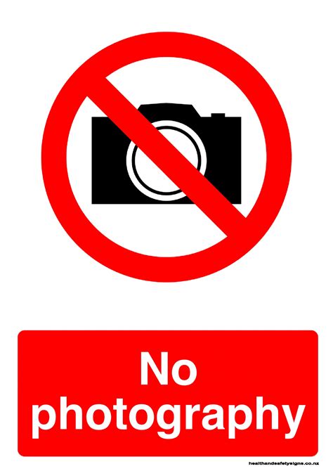 No Photography Prohibition Sign Health And Safety Signs