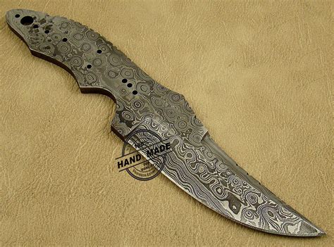 Professional Damascus Skinner Blank Blade Knife Custom Handmade