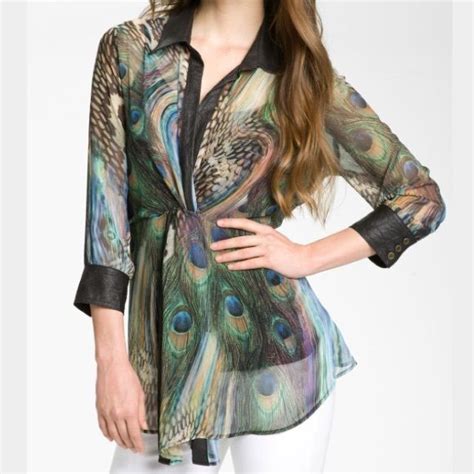 Sold 🎉hp🎉 Alberto Makali Peacock Tunic Clothes Design Fashion