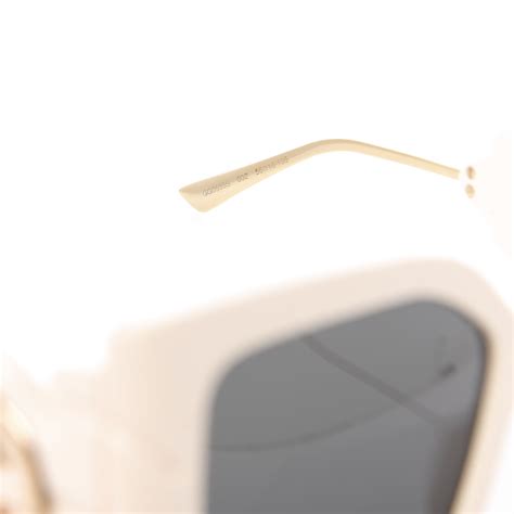 gucci acetate square frame wing sunglasses gg0535s ivory 603602 fashionphile