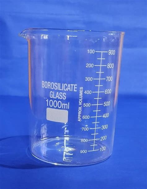 Cylindrical Glass Beaker 1000 Ml For Chemical Lab Size 65mm Diameter At Rs 144 Piece In Ambala