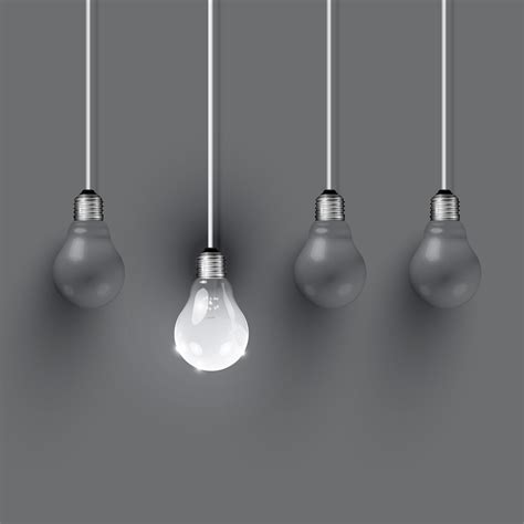 High Detailed Realistic Light Bulb Illustration Vector 415599 Vector